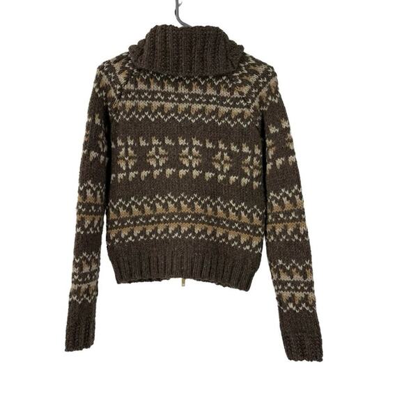 Ralph Lauren Double RL RRL Brown Cardigan Sweater - Picture 2 of 9